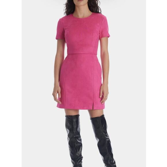 French Connection Faux Suede Sheath Dress  2 - Picture 1 of 10